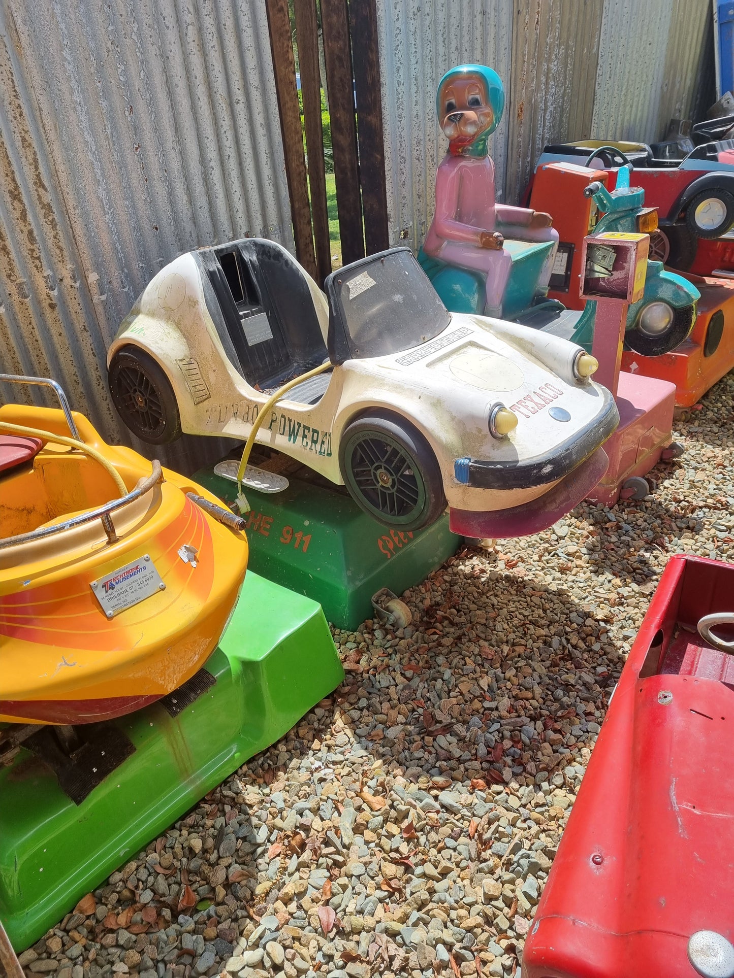 Vintage kids rides mancave