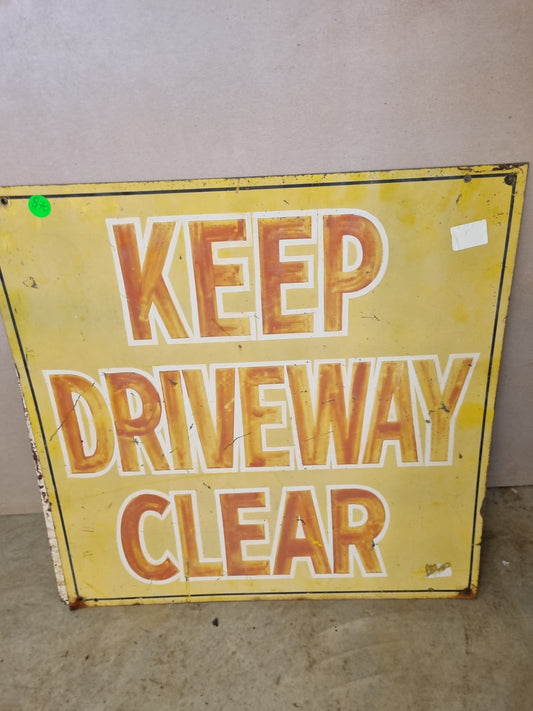 Vintage driveway sign mancave