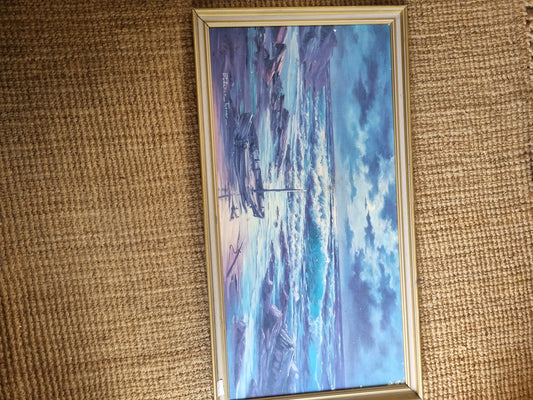 Seascape vintage print