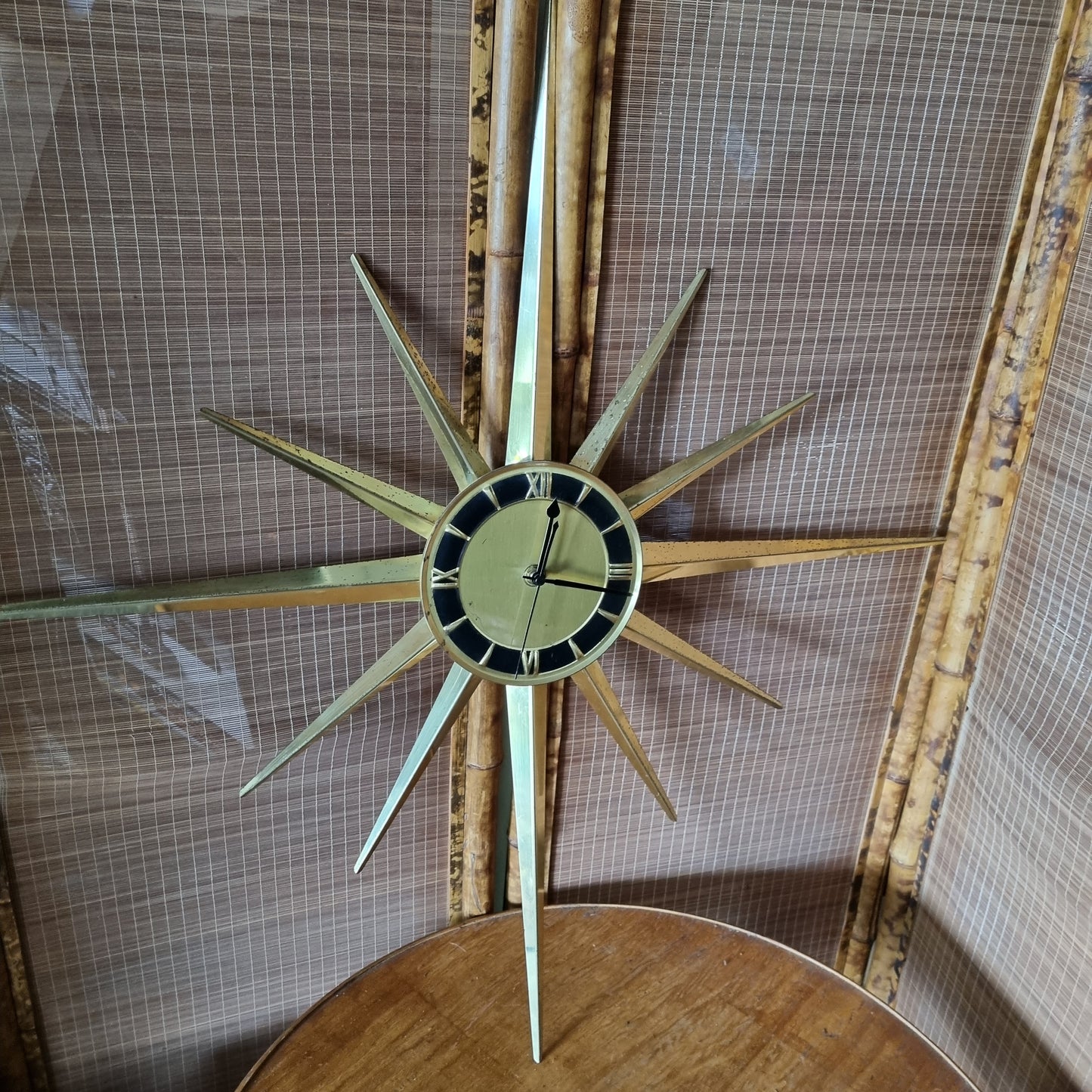 vintage starburst clock