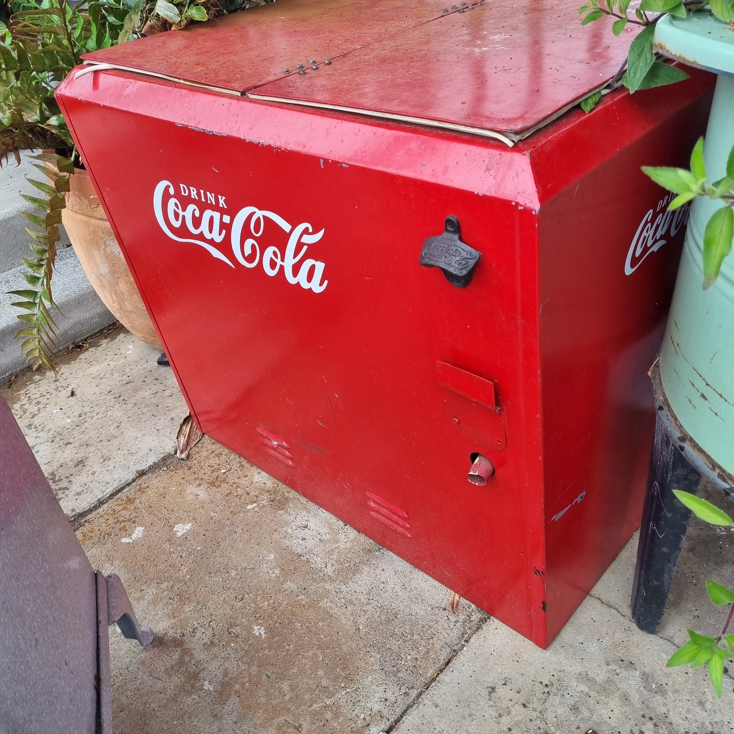 coke a cola fridge mancave