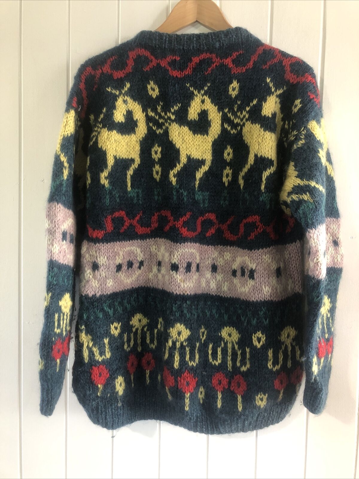 Vintage Pure Wool Jumper Unisex Cosby Retro 80’s 90’s mens