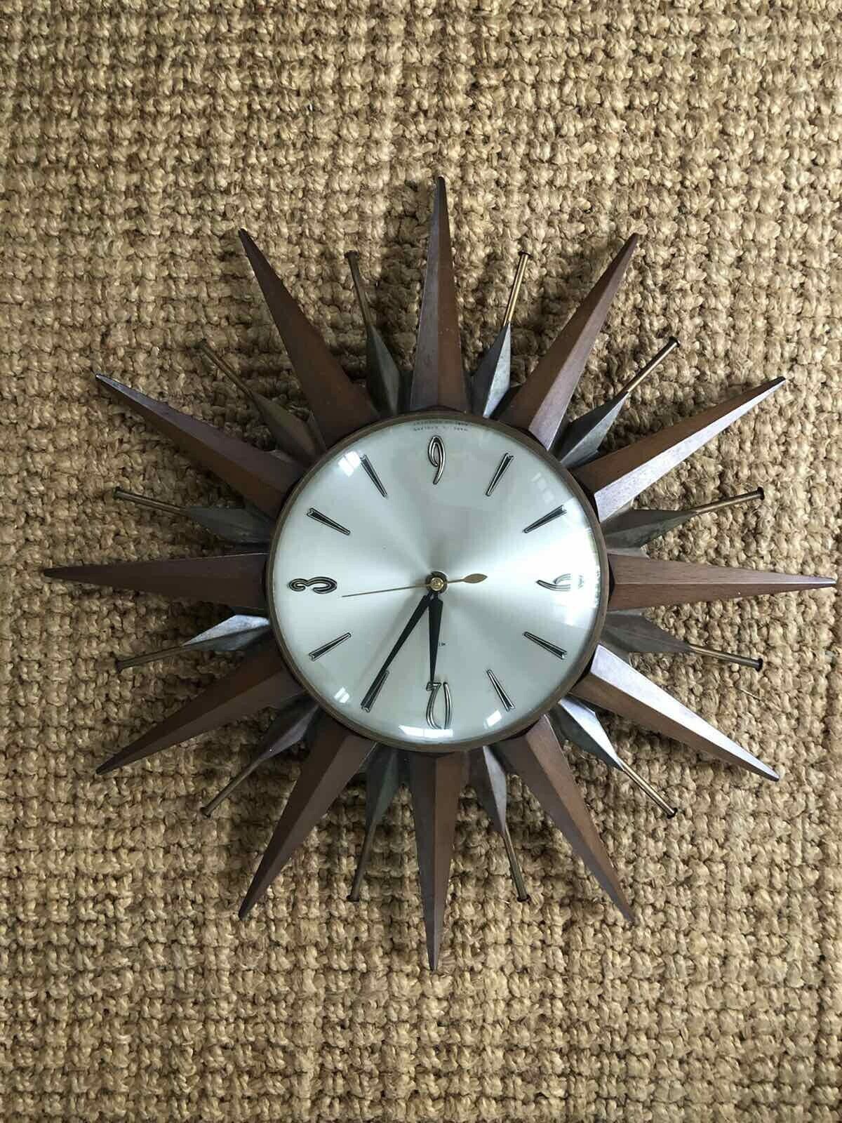 Metamec Vintage Starburst Clock – The Vintage Junction