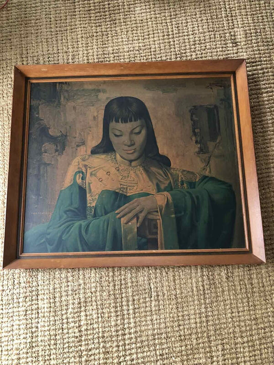 tretchikoff print Lady From Orient Vintage