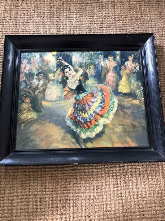 Vintage Print Stevens Ole Gitana Flamenco