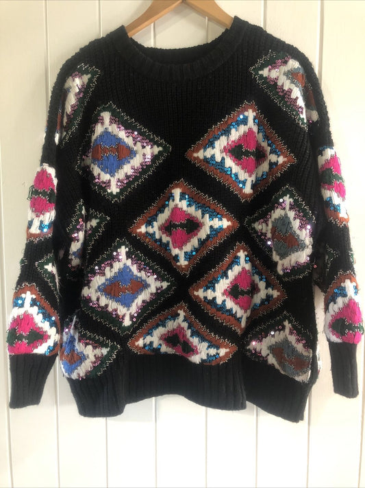 Vintage Style Retro ZARA Jumper S 80’s ladies