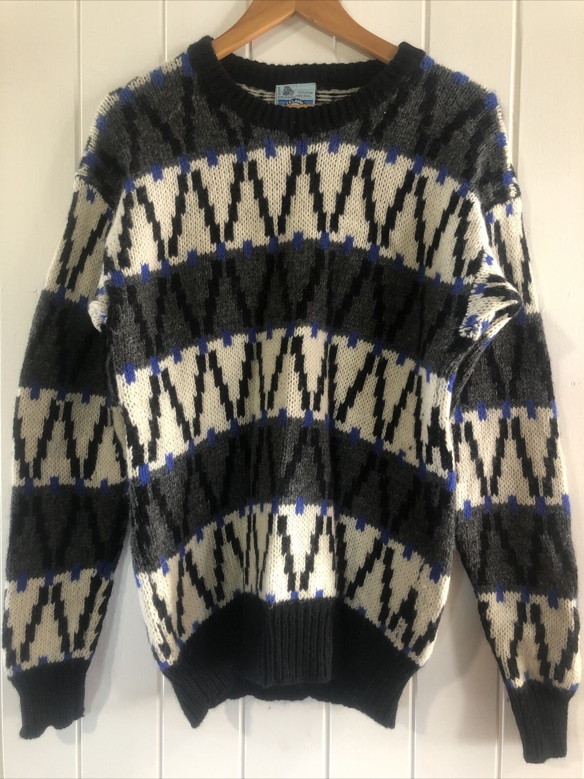 Vintage 90’s Jumper Pure Wool Cosby mens – The Vintage Junction