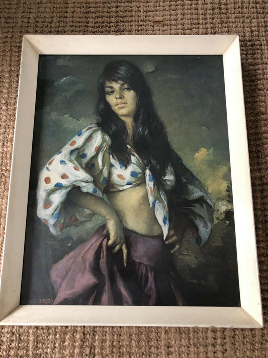 Ribera Gomez Print Vintage Lady Spanish Mid Century