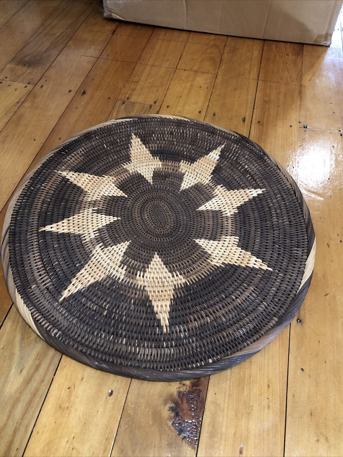 Large PNG Traditional Buka Tray/plate/ Mat Vintage