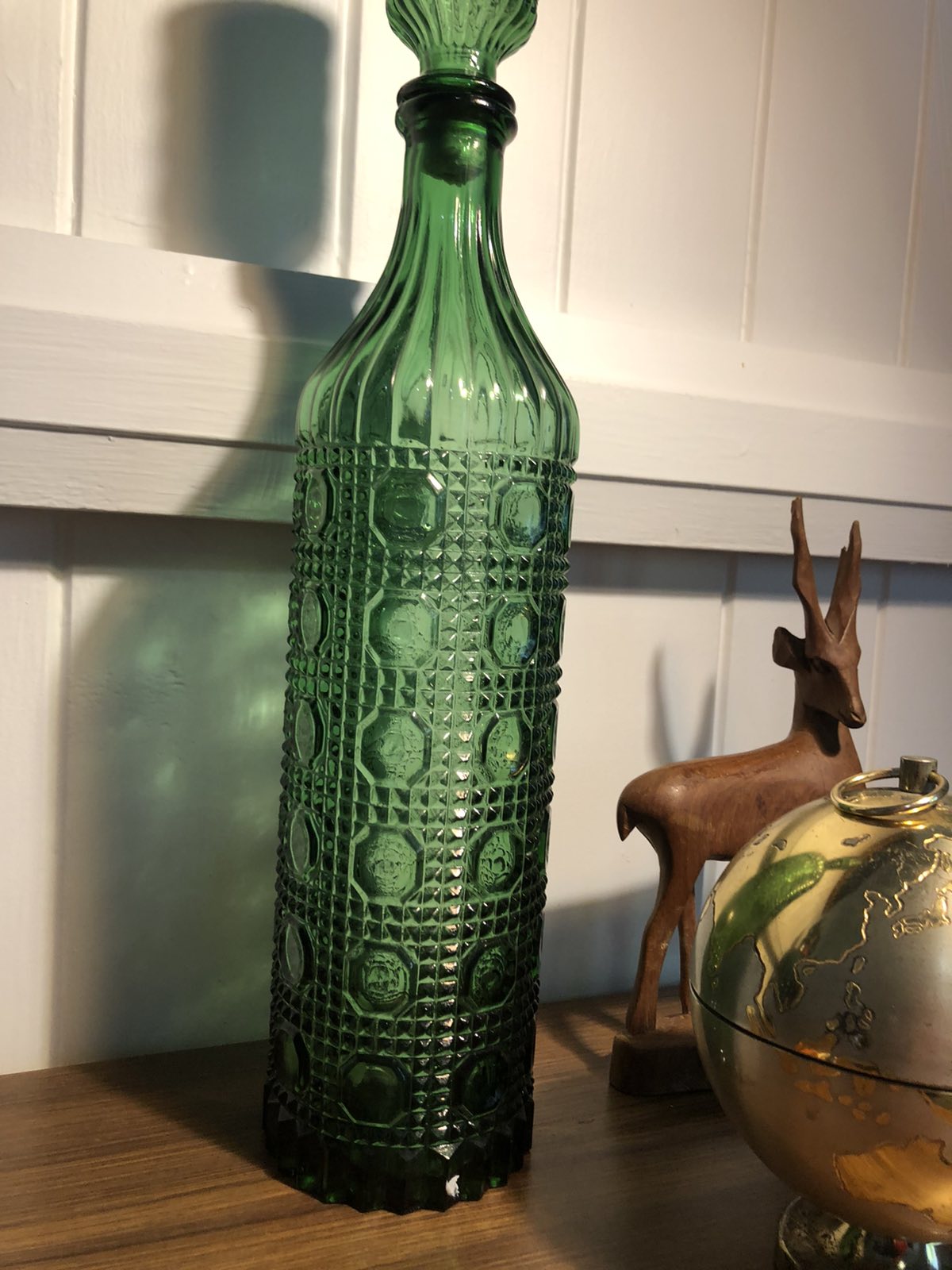 Green ravioli genie bottle