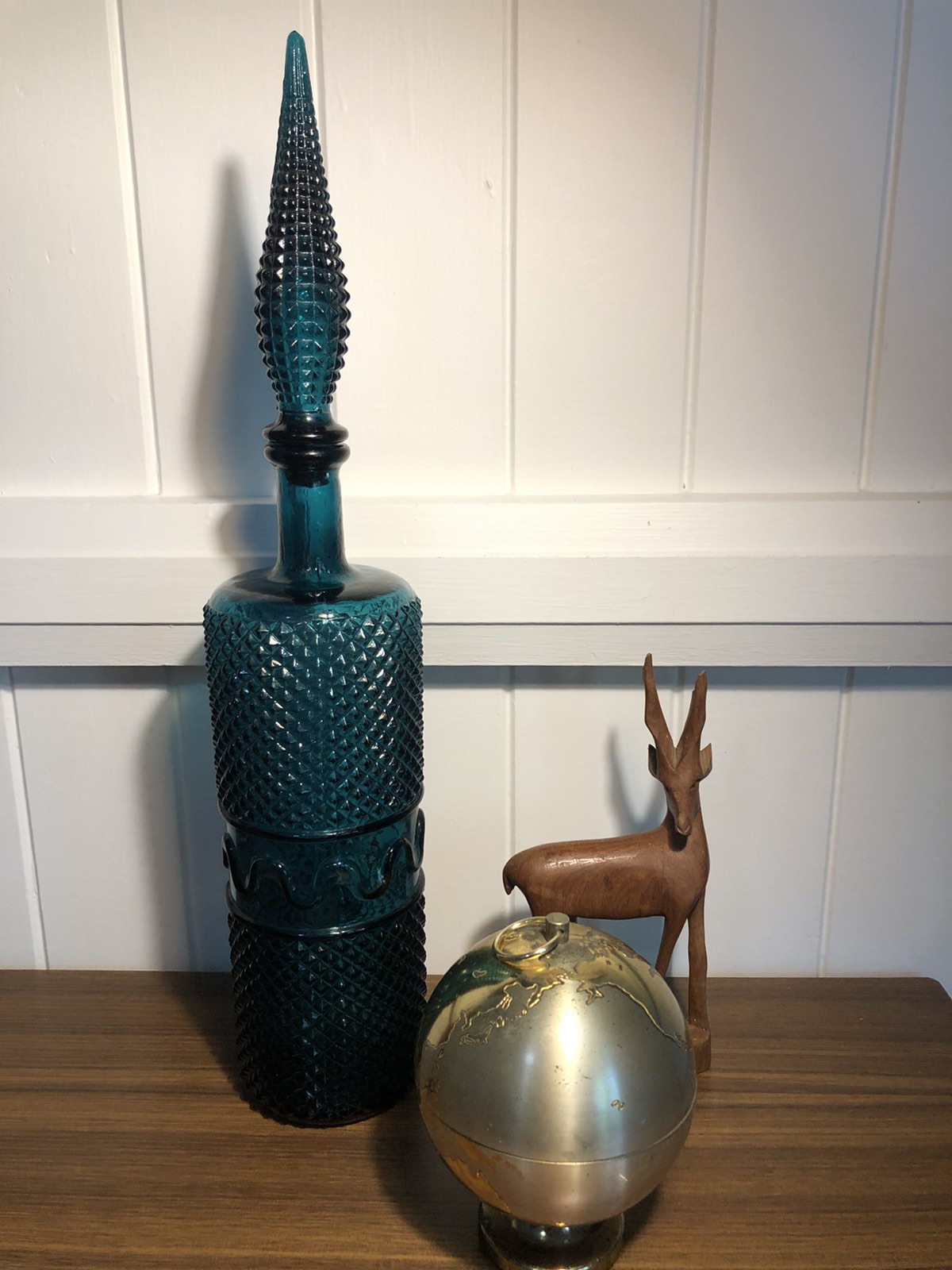 Teal genie bottle