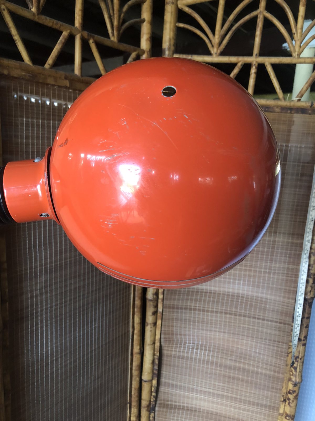 Orange Italian ball lamp