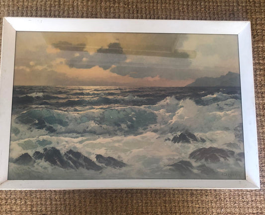 Seascape A D zigurski vintage print