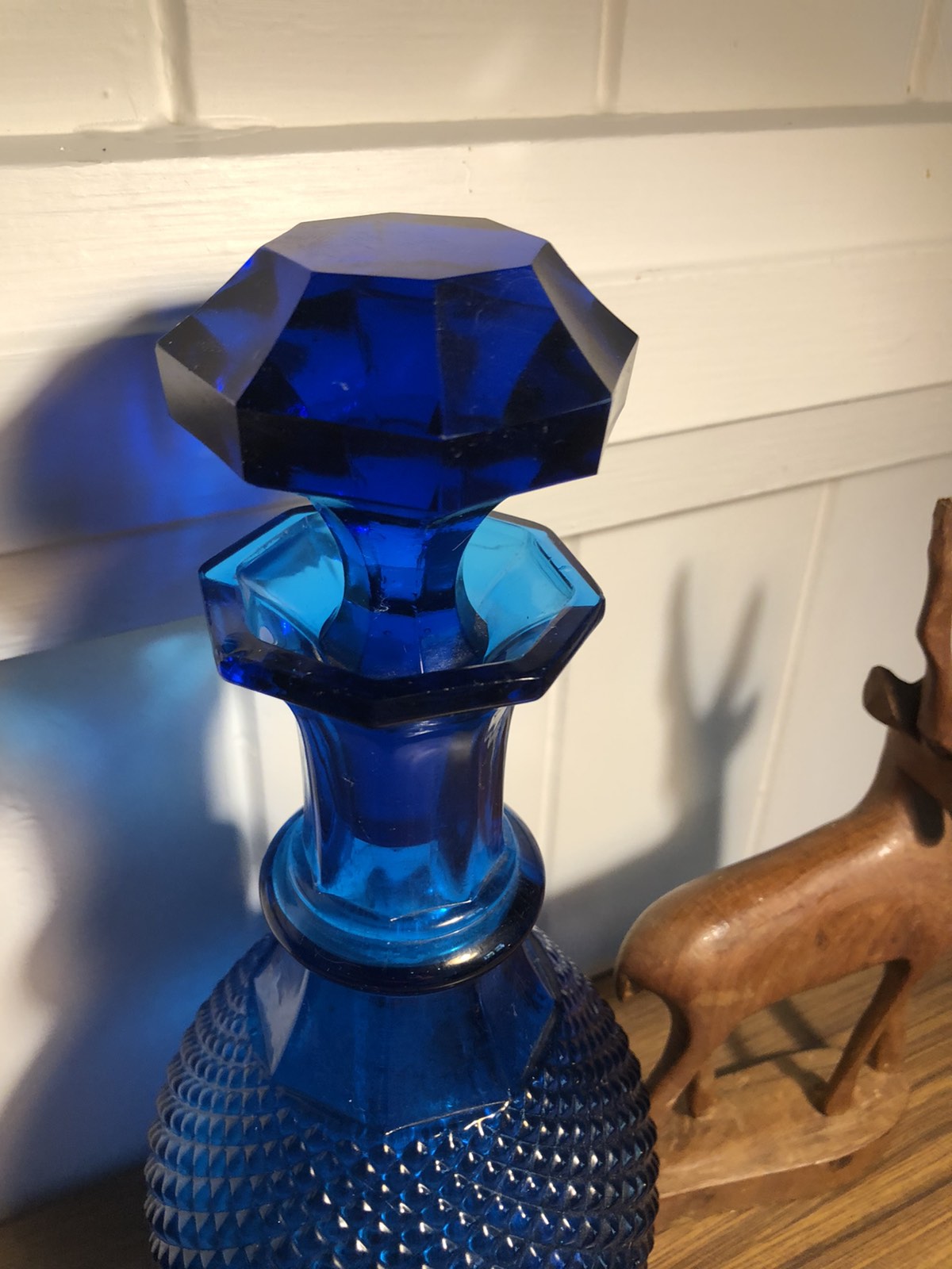 COLBALT BLUE GLASS Original Genie Bottle Stopper $200.00 - PicClick AU