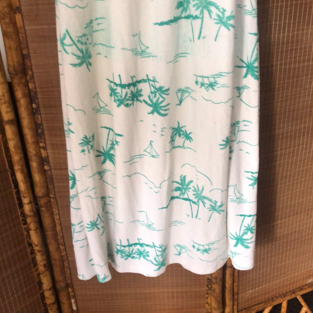 Ladies 80’s terry towel dress free size
