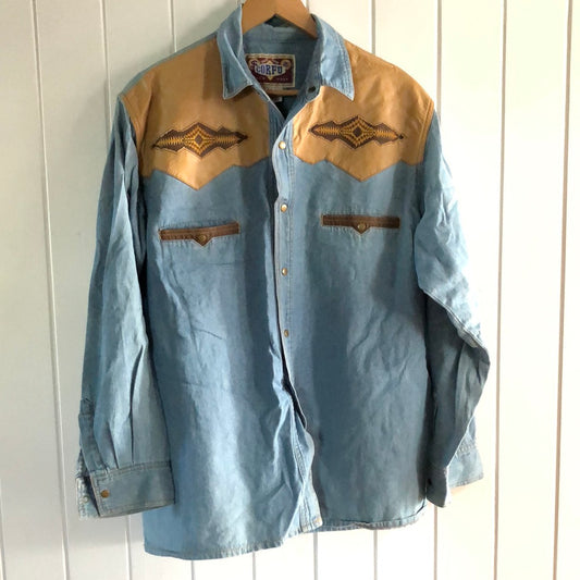 Ladies vintage over size shirt M