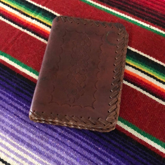 Tooled leather passport holder1970’s