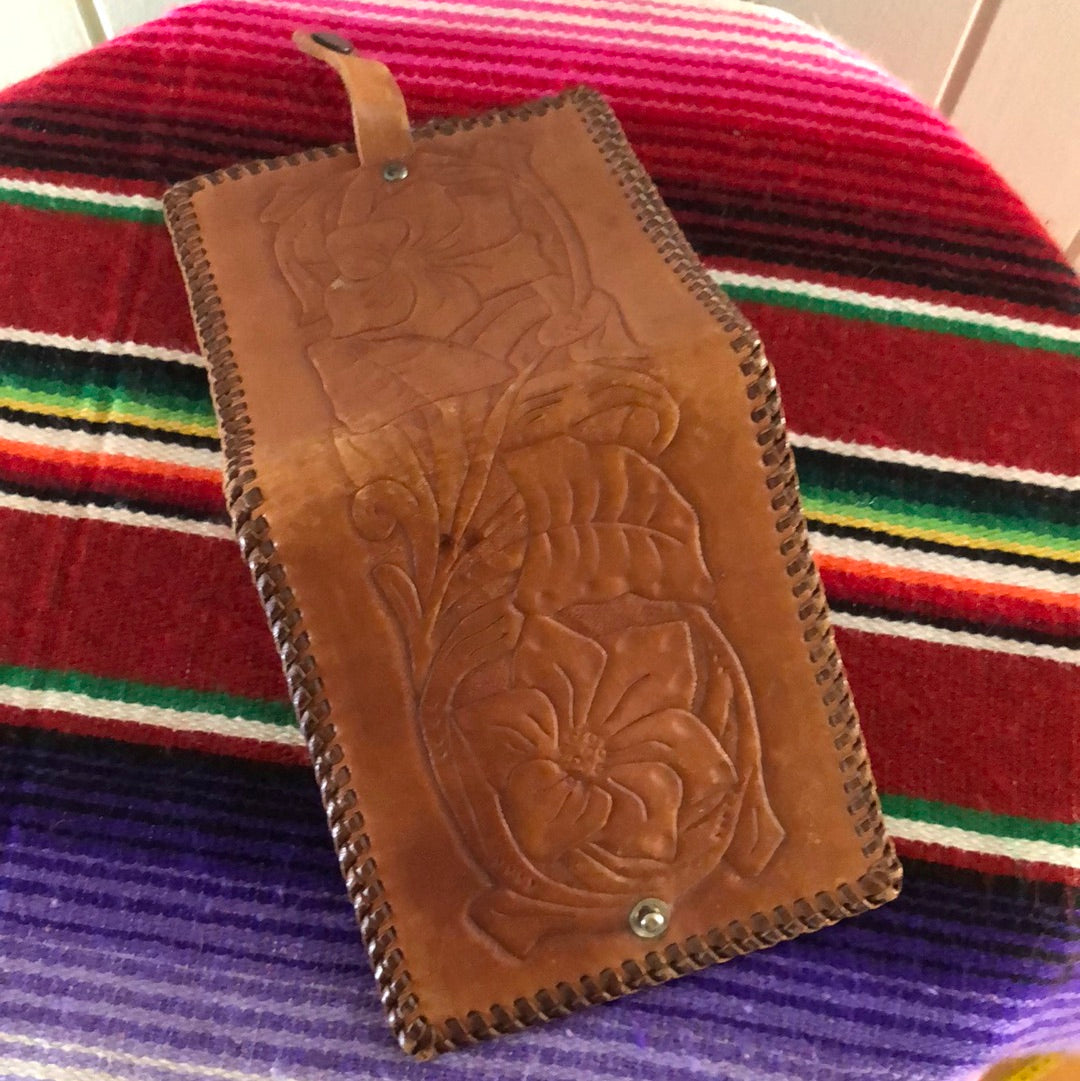 Tooled Leather wallet Mexican