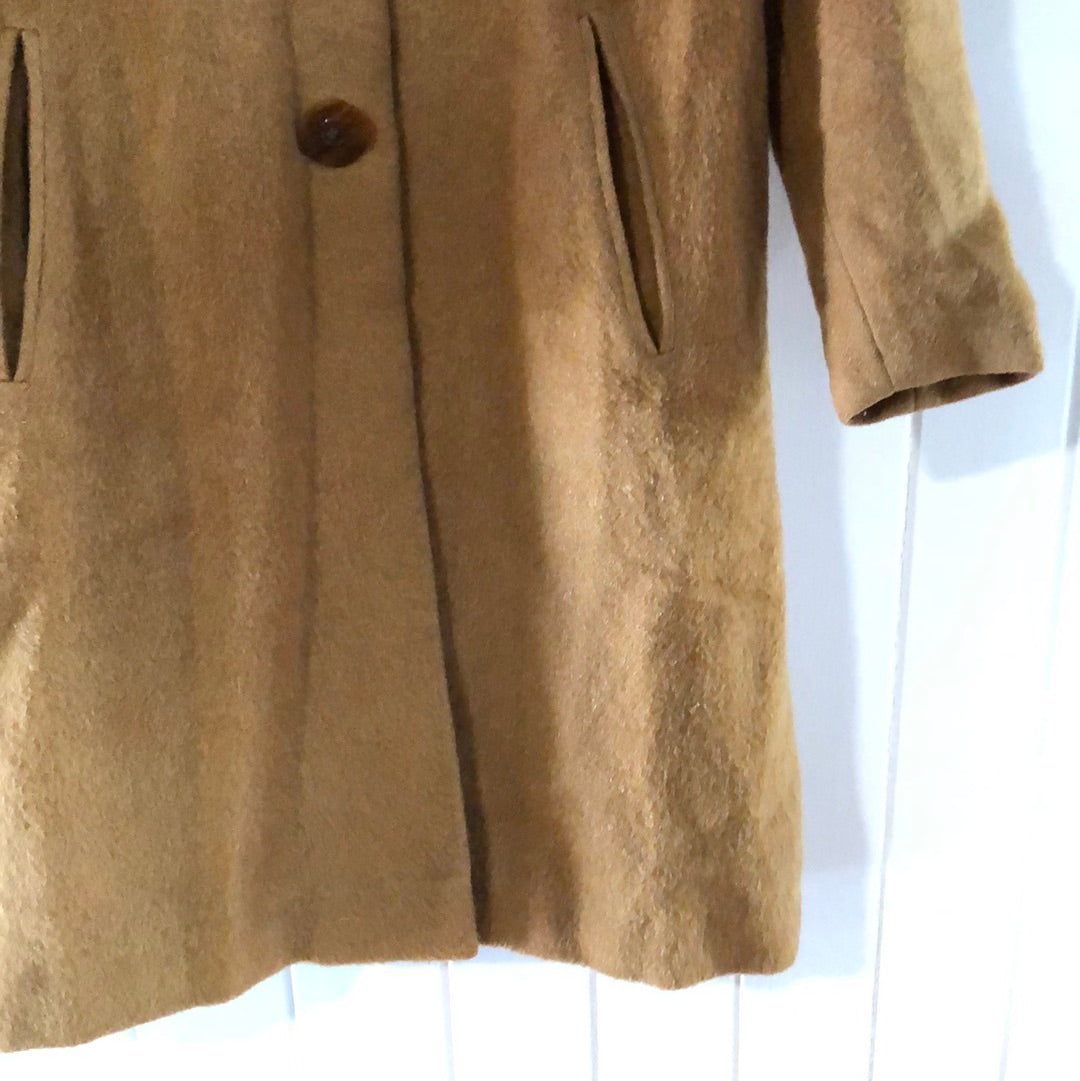 Ladies vegan vintage jacket coat 8/10