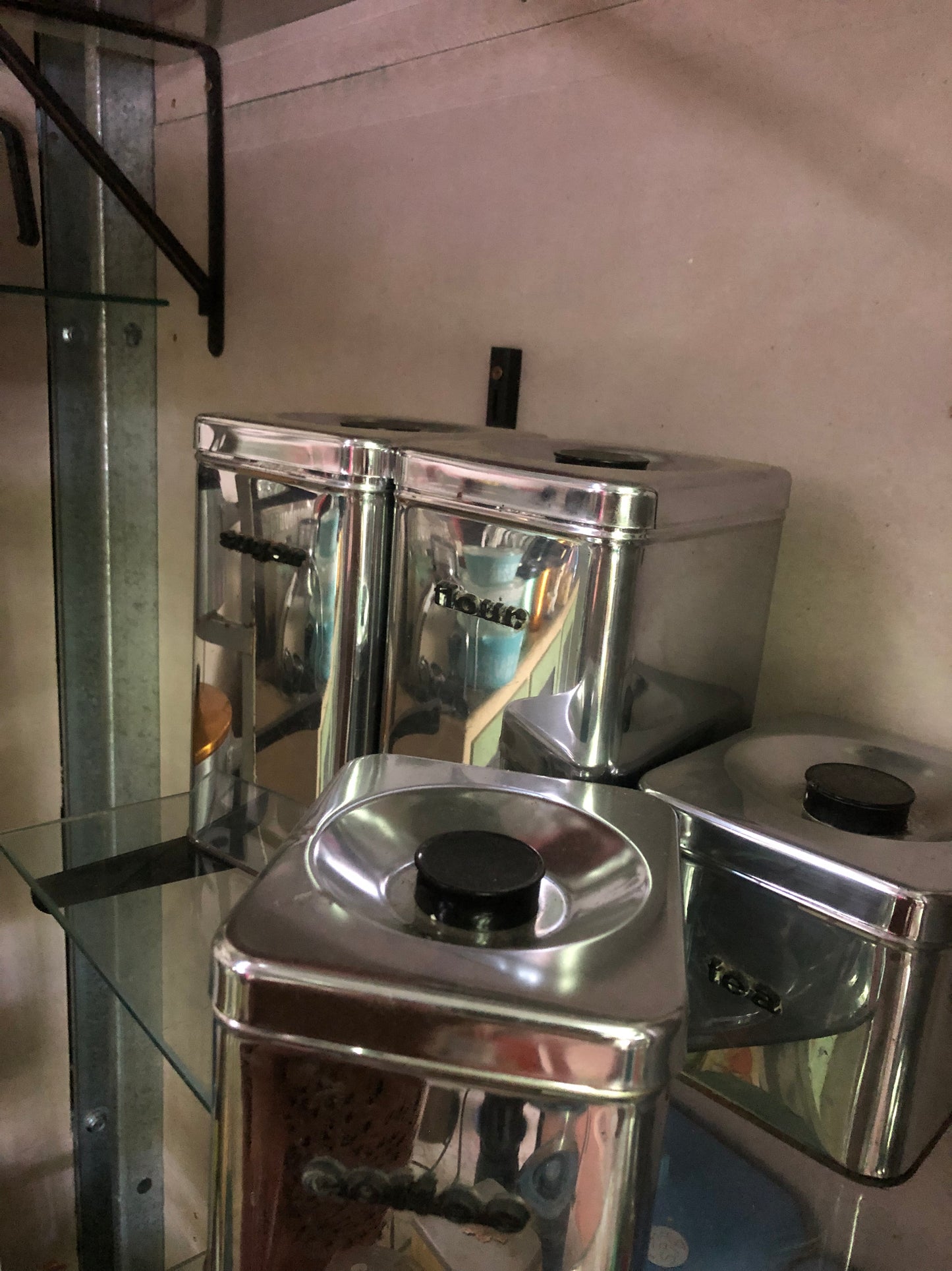 stainless retro Canister set kitchen