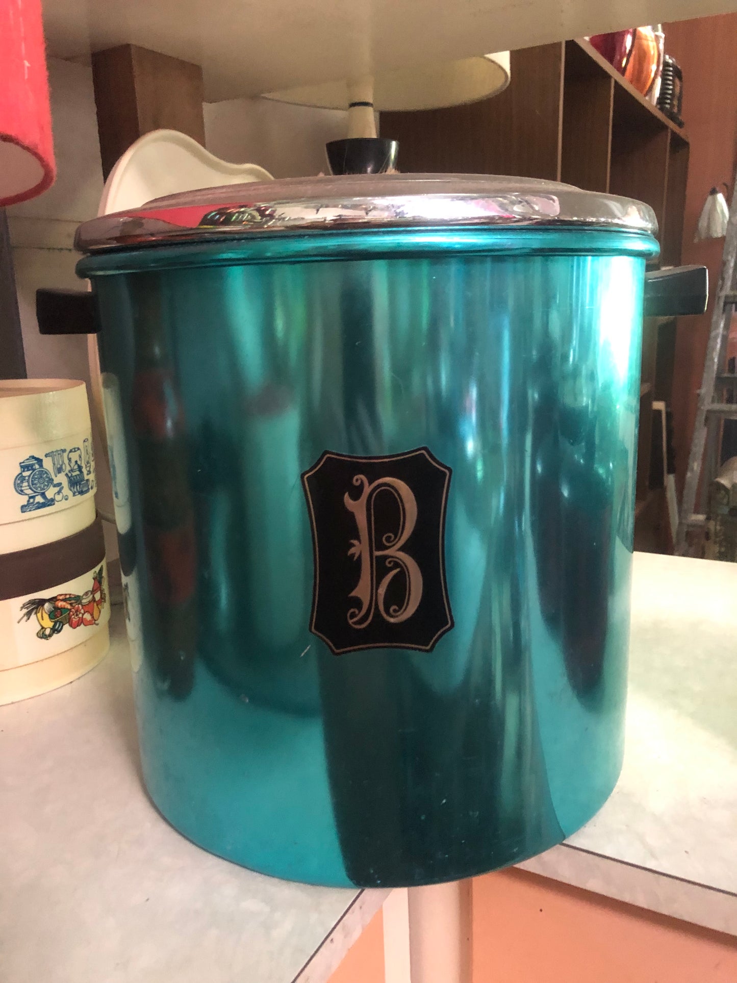 Anodised bread bin kitchen