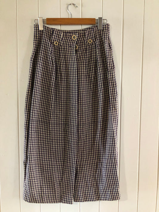 Ladies high waist vintage country midi skirt 10