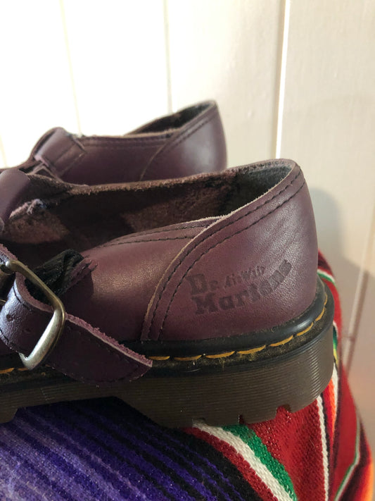 Dr Martens Mary Jane purple uk4 leather