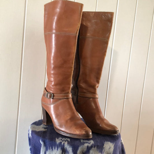 Ladies leather 1970’s boots 7.5/7