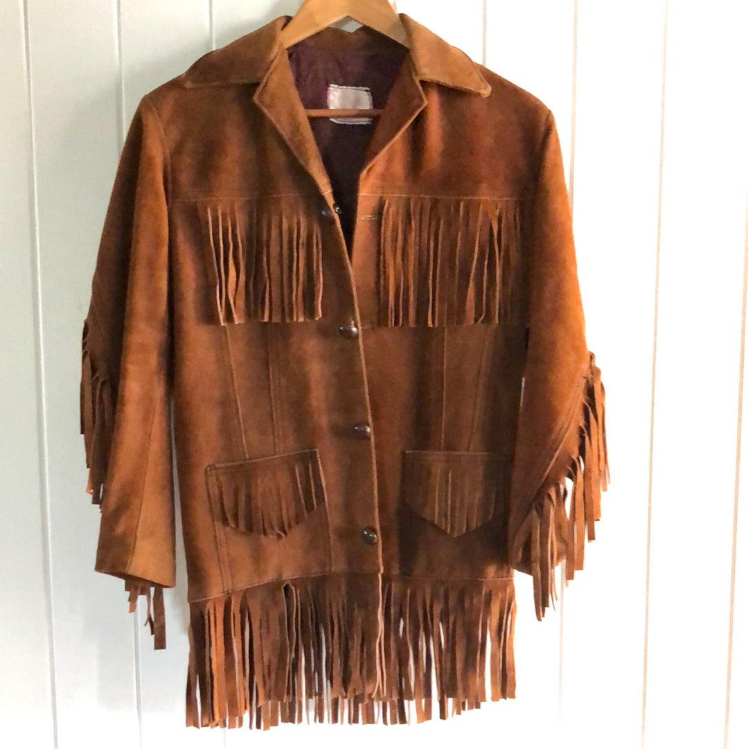 Ladies western leather jacket 8 70’s