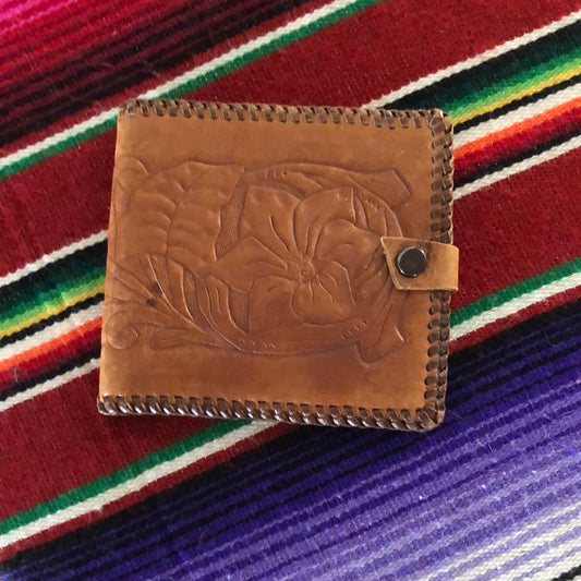 Tooled Leather wallet Mexican